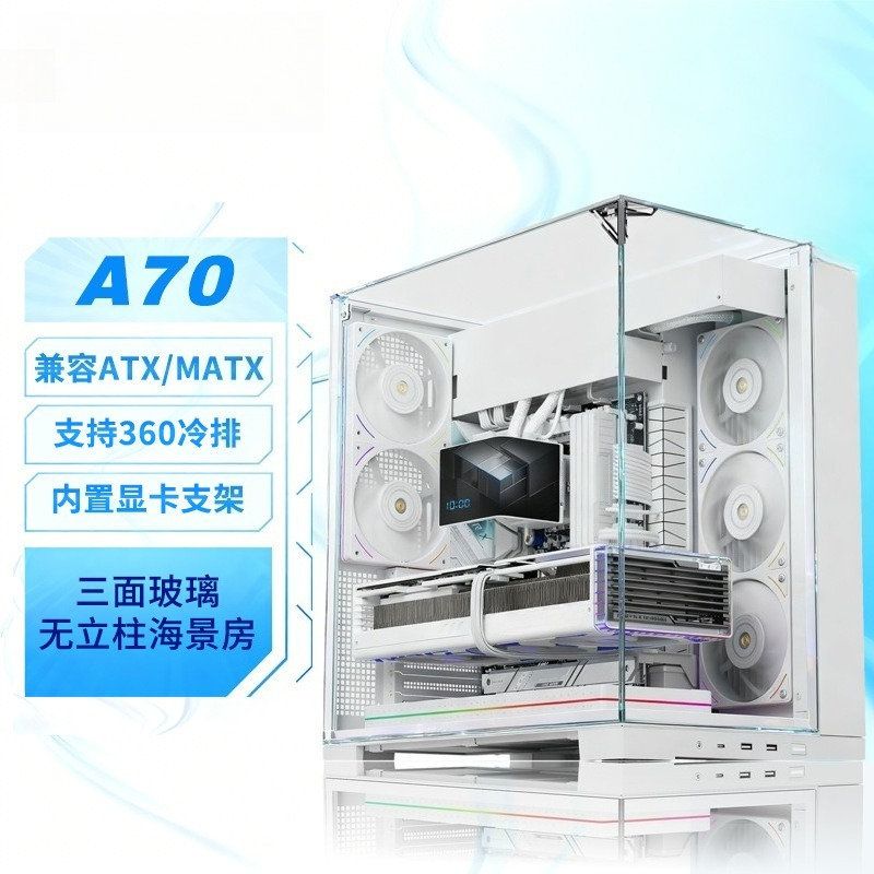 White Panoramic Triple Tempere - Atx Case ulasan dan harga