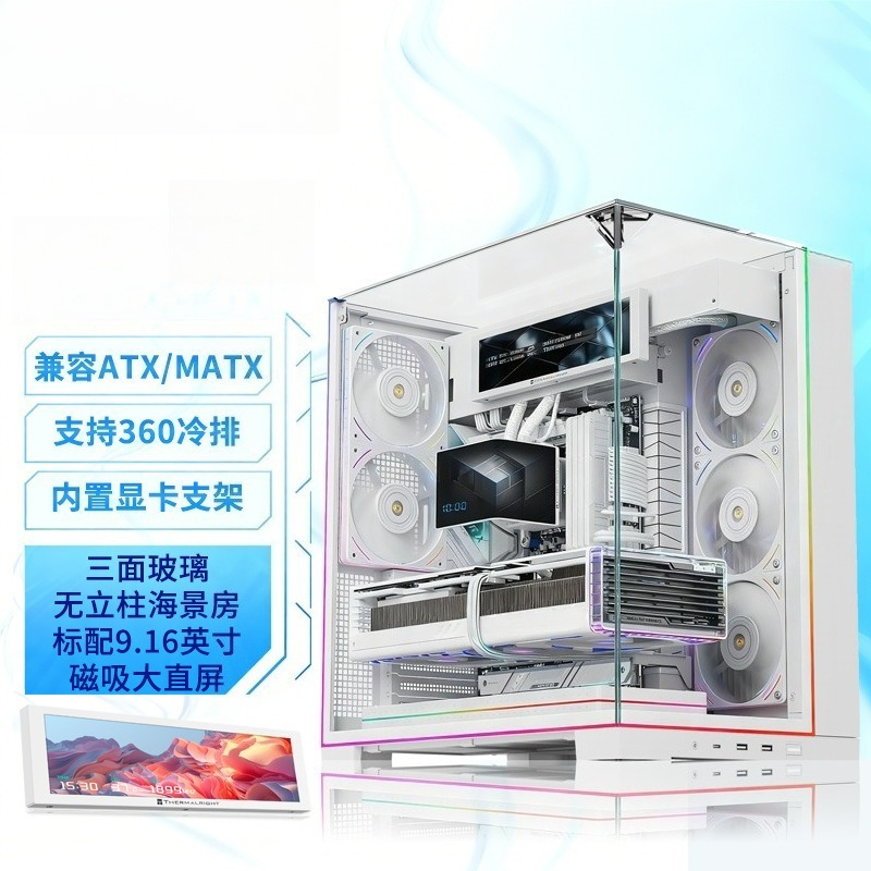 White Panoramic Triple Tempere - Atx Case ulasan dan harga