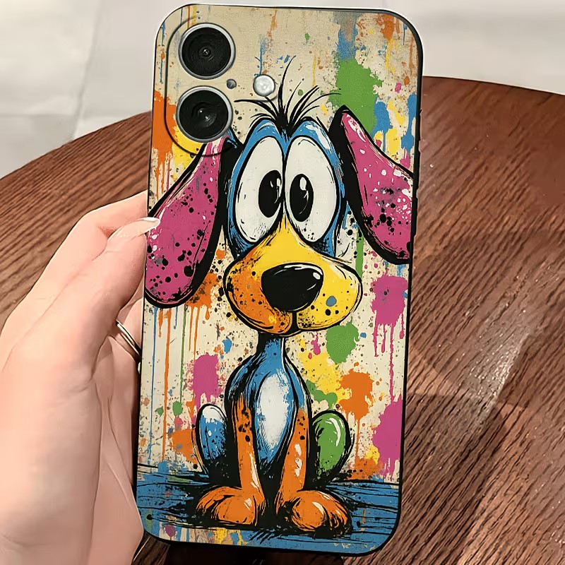 Graffiti Colored Puppy TPU Pho - Mini Pc Case ulasan dan harga