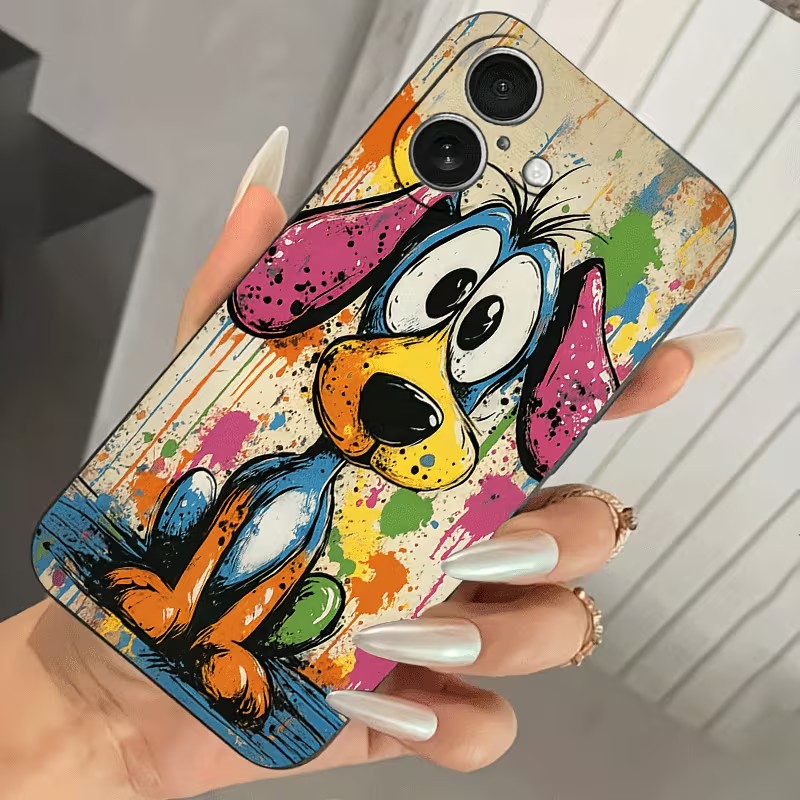 Graffiti Colored Puppy TPU Pho - Mini Pc Case ulasan dan harga